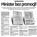 Minister bez proomocji